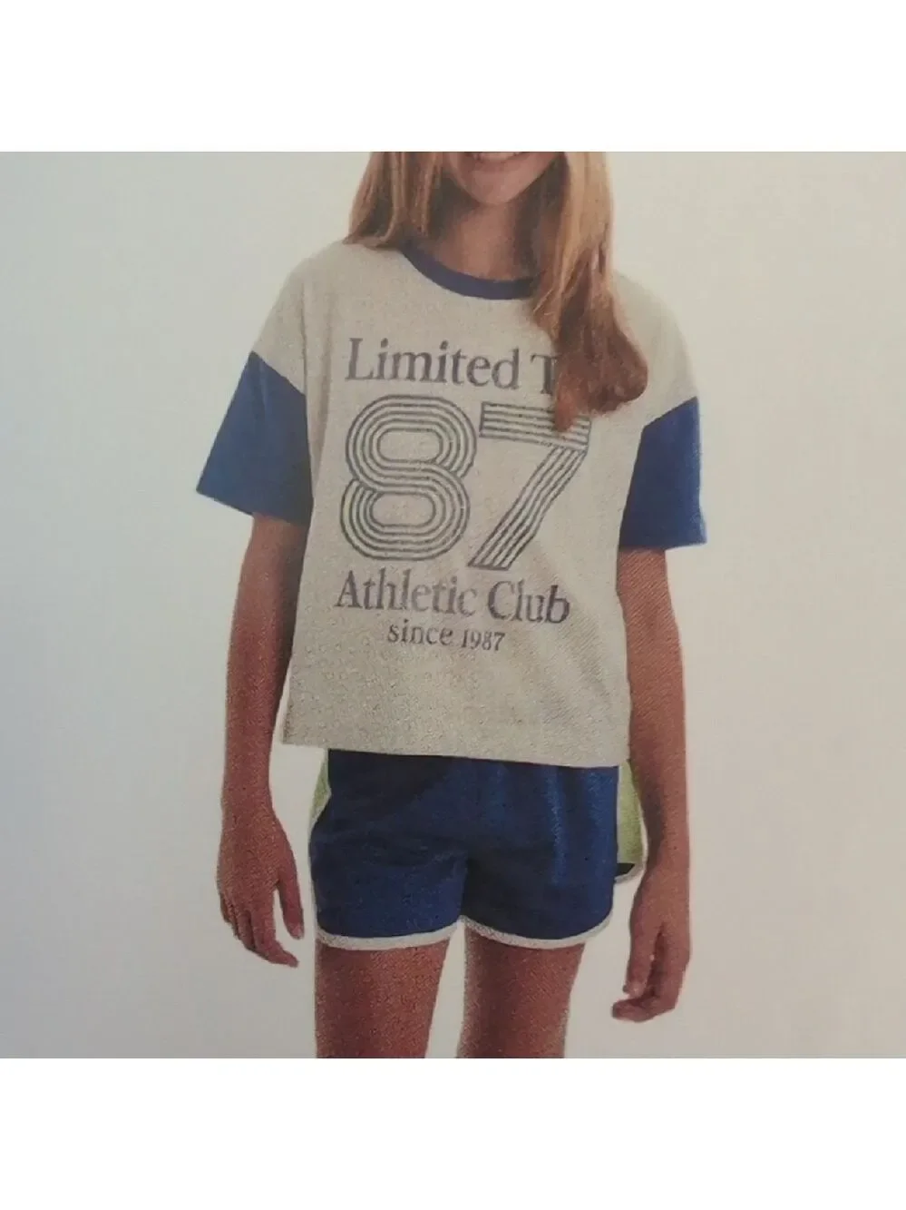 Limited Too Active 2-piece Set Shorts/Shirt Outfit Girls L 12/14    M105